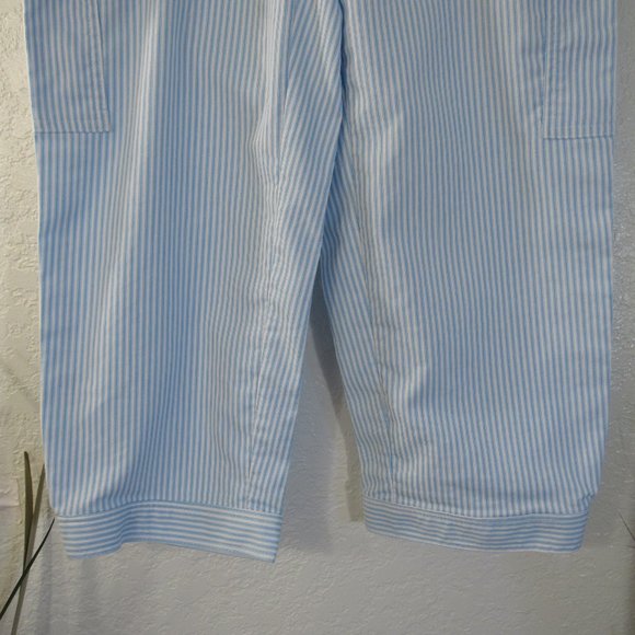 COPY - Izod Pants Sz 4 Striped Capri Cropped Cargo - Picture 4 of 15